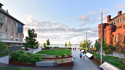 Aerial view of Alumni Park