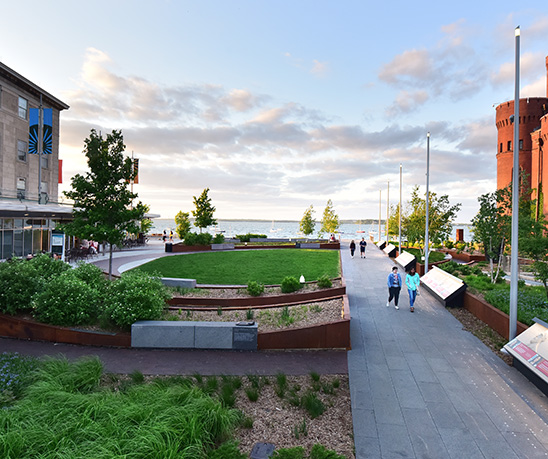 Aerial view of Alumni Park